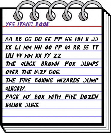 YES_italic Regular animated font preview YES_italic Regular animated font preview