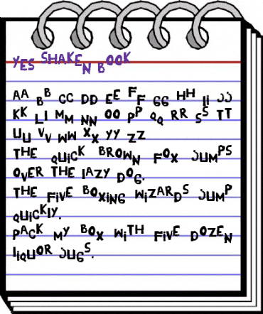 YES_shaken Regular animated font preview YES_shaken Regular animated font preview