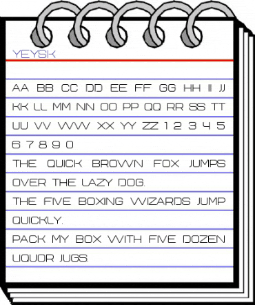 Yeysk Regular animated font preview Yeysk Regular animated font preview