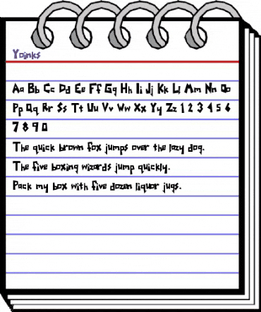 Yoinks Regular animated font preview Yoinks Regular animated font preview