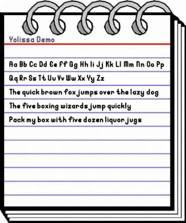 Yolissa Demo Regular animated font preview Yolissa Demo Regular animated font preview