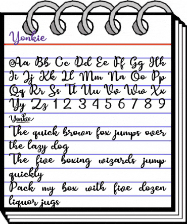 Yonkie Regular animated font preview Yonkie Regular animated font preview