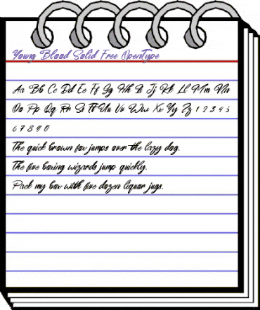 Young Blood Solid Free Regular animated font preview Young Blood Solid Free Regular animated font preview