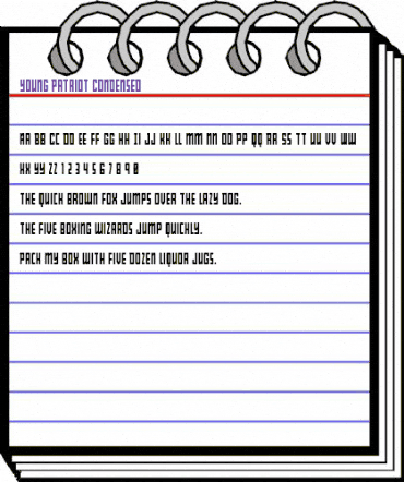 Young Patriot Condensed Condensed animated font preview Young Patriot Condensed Condensed animated font preview