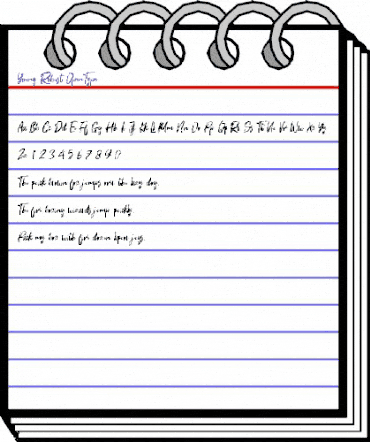 Young Robust Regular animated font preview