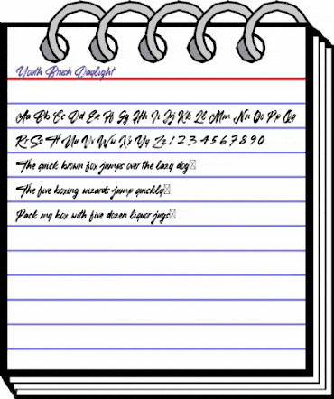 Youth Brush Daylight Regular animated font preview Youth Brush Daylight Regular animated font preview