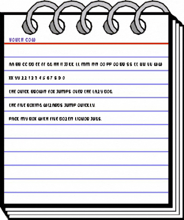 Youth Cow Regular animated font preview Youth Cow Regular animated font preview