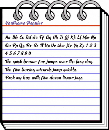 Youthome Regular animated font preview Youthome Regular animated font preview