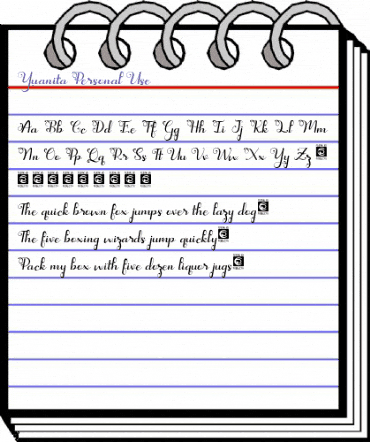 Yuanita Personal Use Regular animated font preview Yuanita Personal Use Regular animated font preview