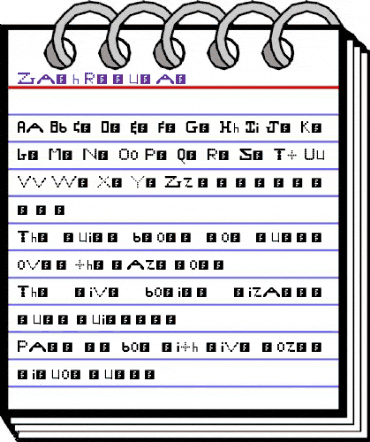 Zach Regular animated font preview Zach Regular animated font preview