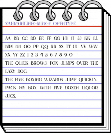 Zahra Inline Grunge Inline Grunge animated font preview