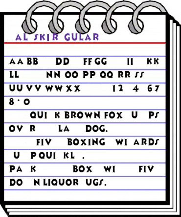 Zaleski Regular animated font preview Zaleski Regular animated font preview