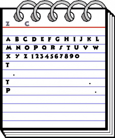 ZaleskiCaps Regular animated font preview ZaleskiCaps Regular animated font preview