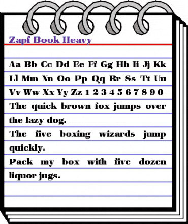 Zapf Book BQ Regular animated font preview