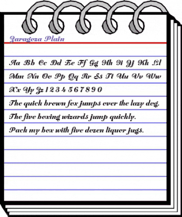 Zaragoza Regular animated font preview Zaragoza Regular animated font preview