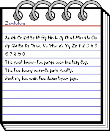 Zardoloni Medium animated font preview