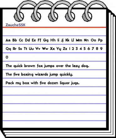 ZaucheSSK Regular animated font preview ZaucheSSK Regular animated font preview