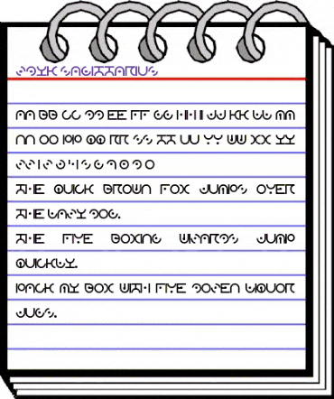 Zdyk Sagittarius Regular animated font preview Zdyk Sagittarius Regular animated font preview