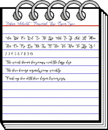 Zebra Advert - Personal Use Regular animated font preview Zebra Advert - Personal Use Regular animated font preview