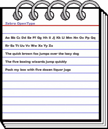 Zebra Regular animated font preview Zebra Regular animated font preview