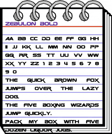 Zebulon Bold animated font preview Zebulon Bold animated font preview