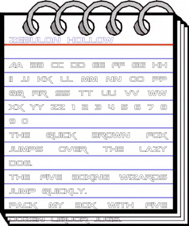 Zebulon Hollow Regular animated font preview Zebulon Hollow Regular animated font preview
