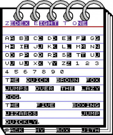 Zedex Eight T One Regular animated font preview Zedex Eight T One Regular animated font preview