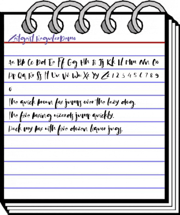 Zeitgeist Regular Demo animated font preview