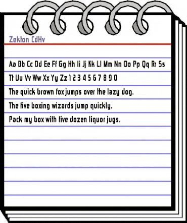 Zekton CdHv Regular animated font preview Zekton CdHv Regular animated font preview