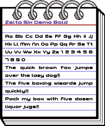 Zelta-Six Demo Bold animated font preview Zelta-Six Demo Bold animated font preview
