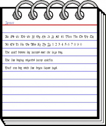 Zentar Regular animated font preview Zentar Regular animated font preview