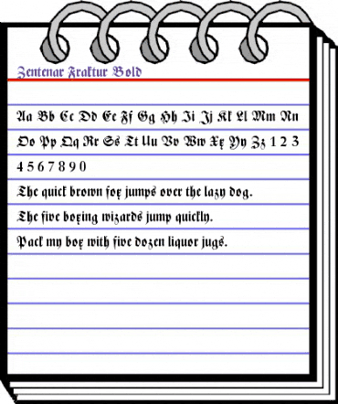 Zentenar Fraktur Bold animated font preview Zentenar Fraktur Bold animated font preview