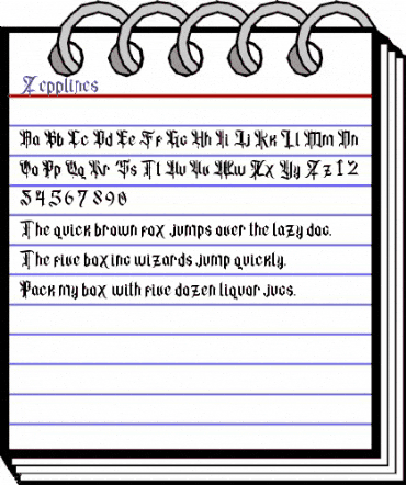 Zepplines Regular animated font preview Zepplines Regular animated font preview