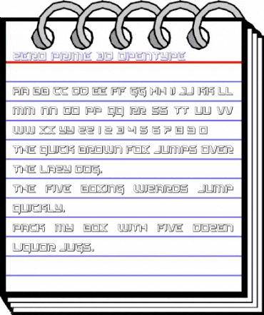 Zero Prime 3D Regular animated font preview Zero Prime 3D Regular animated font preview