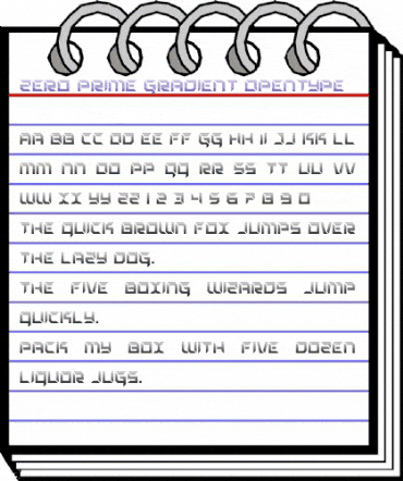 Zero Prime Gradient Regular animated font preview Zero Prime Gradient Regular animated font preview