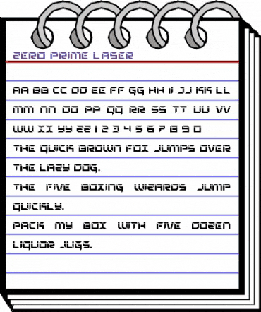 Zero Prime Laser Regular animated font preview Zero Prime Laser Regular animated font preview