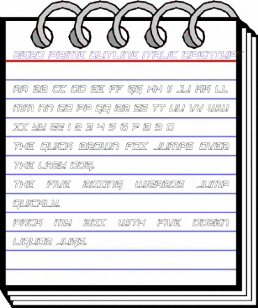 Zero Prime Outline Italic Outline Italic animated font preview Zero Prime Outline Italic Outline Italic animated font preview