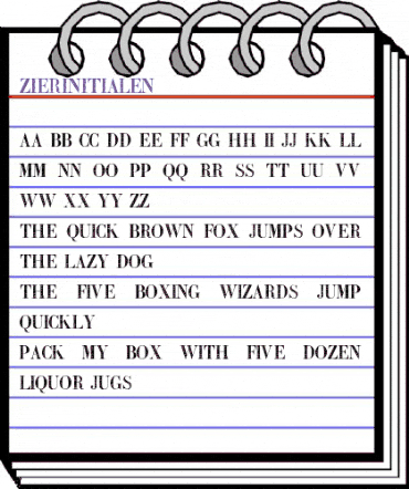 Zierinitialen2 Regular animated font preview Zierinitialen2 Regular animated font preview