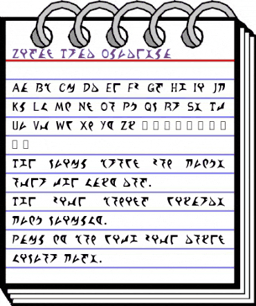 Zigan Trad Okudeska animated font preview Zigan Trad Okudeska animated font preview