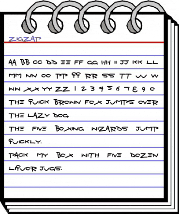 Zigzap Regular animated font preview Zigzap Regular animated font preview