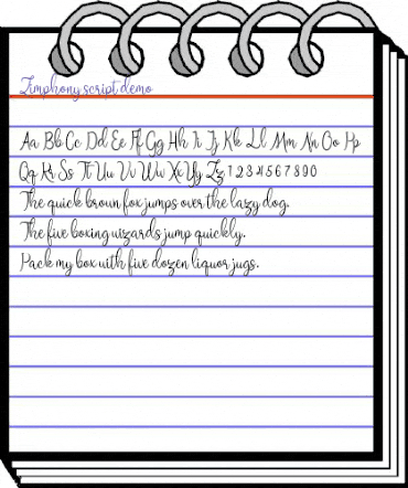 Zimphony Regular animated font preview Zimphony Regular animated font preview