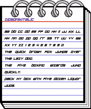 ZipSonikItalic Regular animated font preview ZipSonikItalic Regular animated font preview