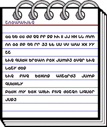 znowwhite Regular animated font preview znowwhite Regular animated font preview
