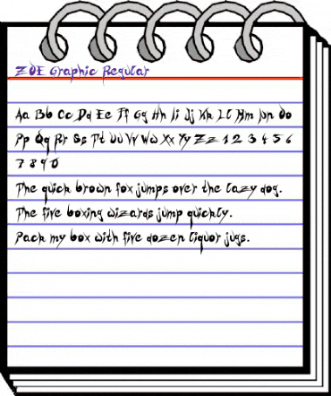 ZOE Graphic Regular Regular animated font preview