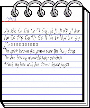 Zolanti Regular animated font preview Zolanti Regular animated font preview