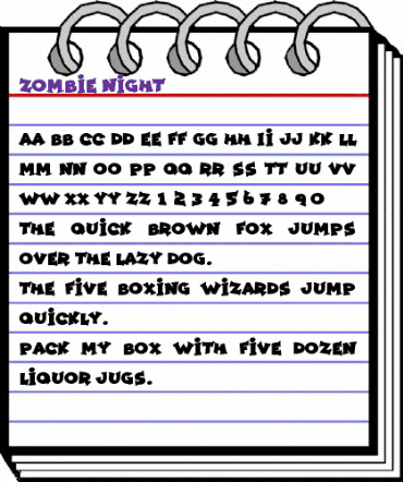 Zombie Night Regular animated font preview Zombie Night Regular animated font preview