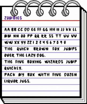 Zombies Regular animated font preview Zombies Regular animated font preview