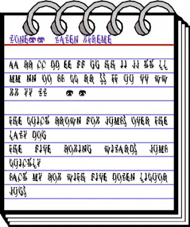Zone23_zazen xtreme Normal animated font preview Zone23_zazen xtreme Normal animated font preview