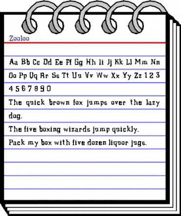 Zooloo Regular animated font preview Zooloo Regular animated font preview