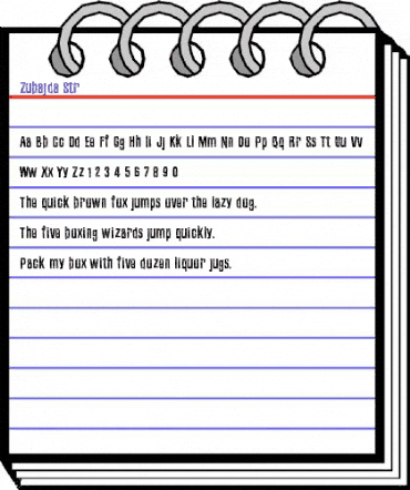 Zubajda Str Regular animated font preview Zubajda Str Regular animated font preview